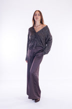 Cardigan bottoni paillettes