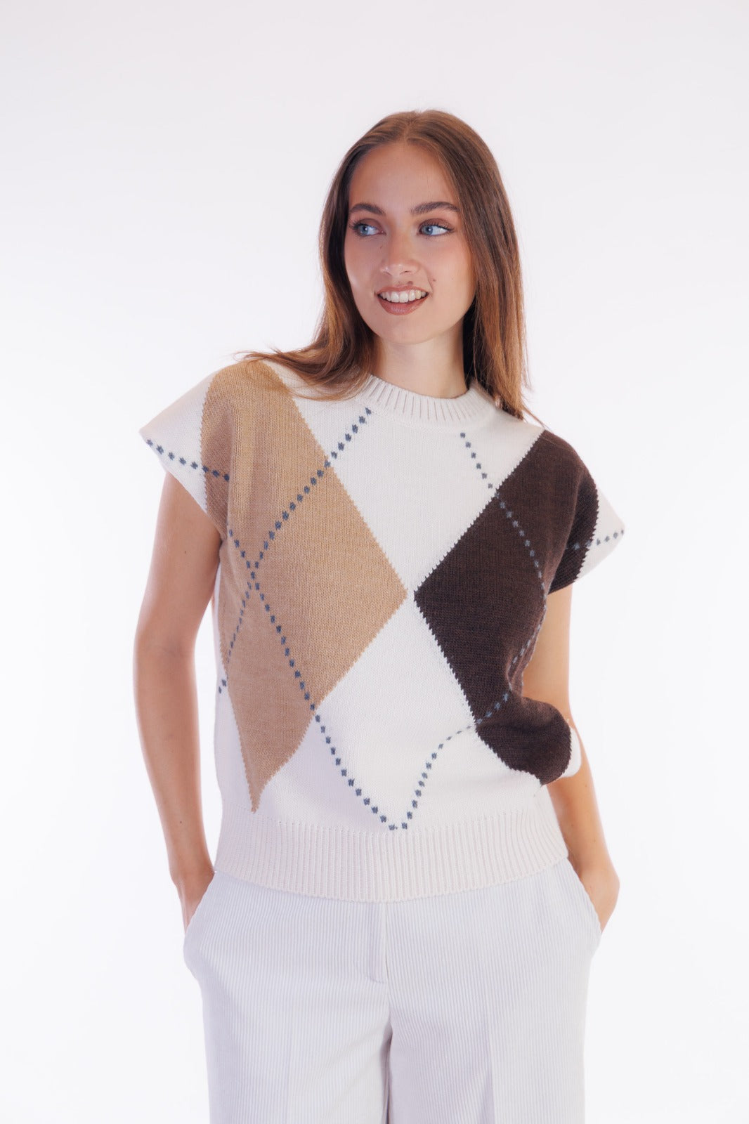 Maxi gilet con manicotti