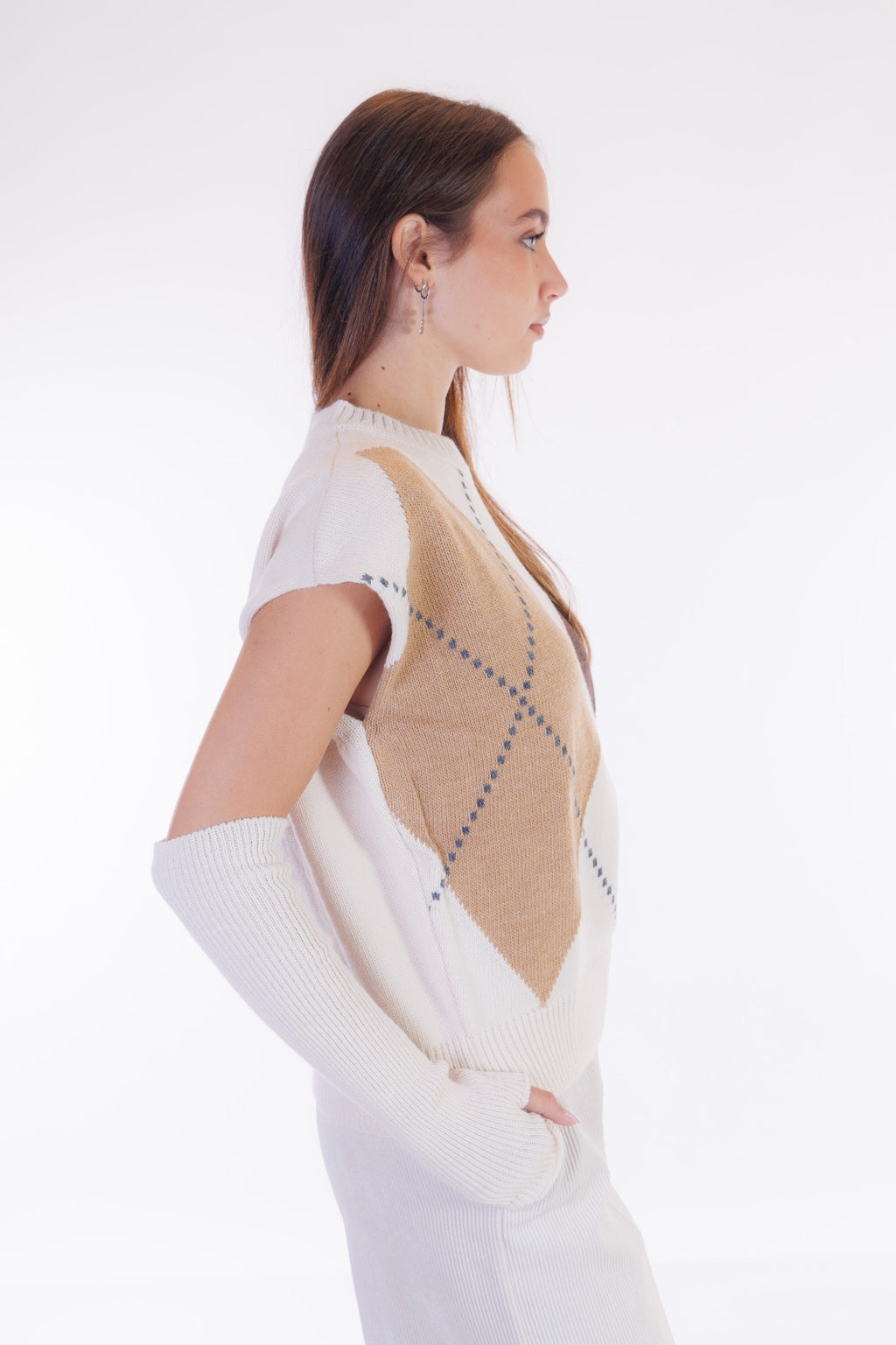 Maxi gilet con manicotti