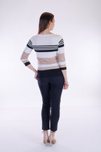 Maglia righe differenziate