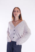 Cardigan bottoni paillettes