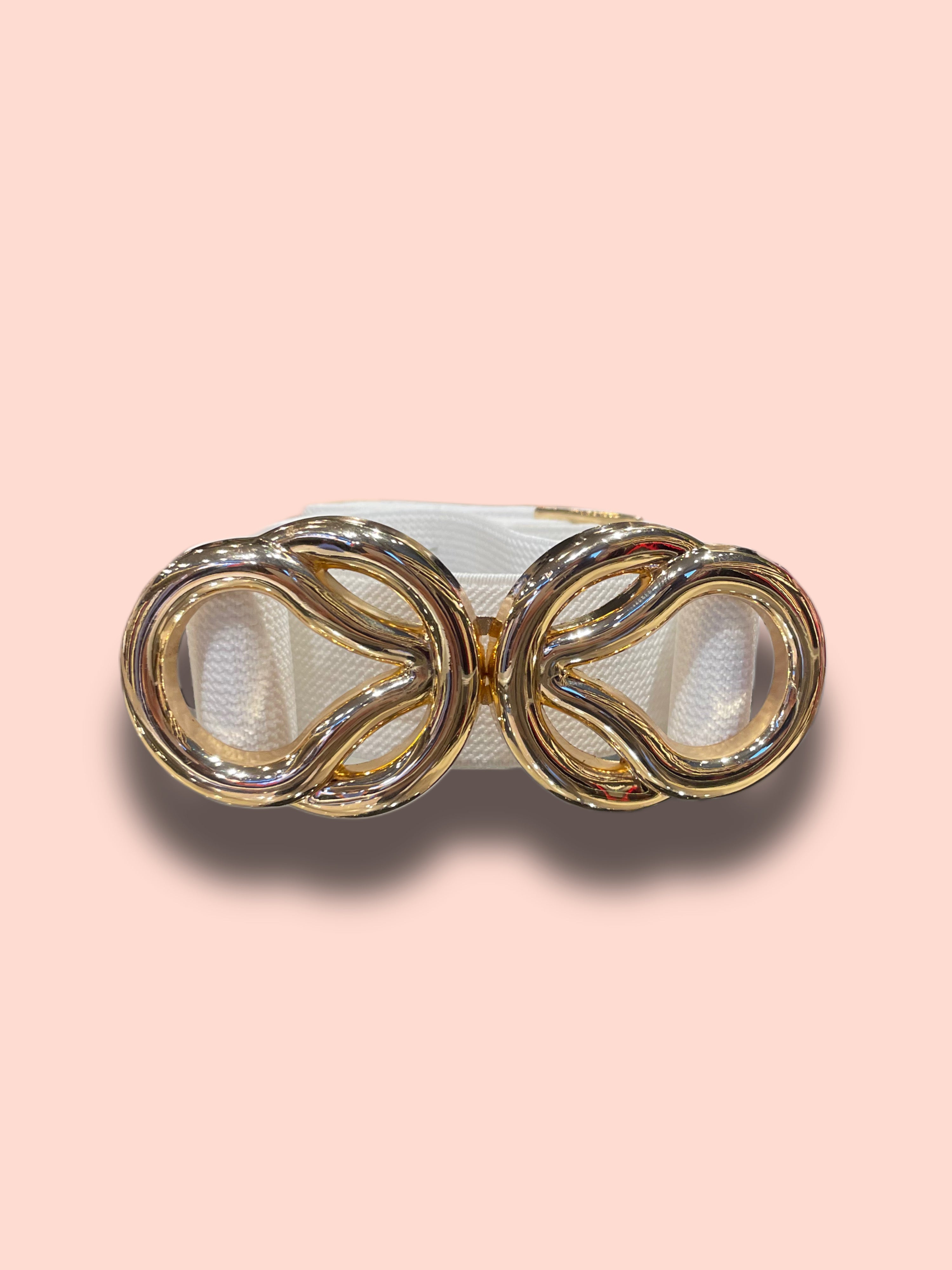 Cintura fibbia intrecciata