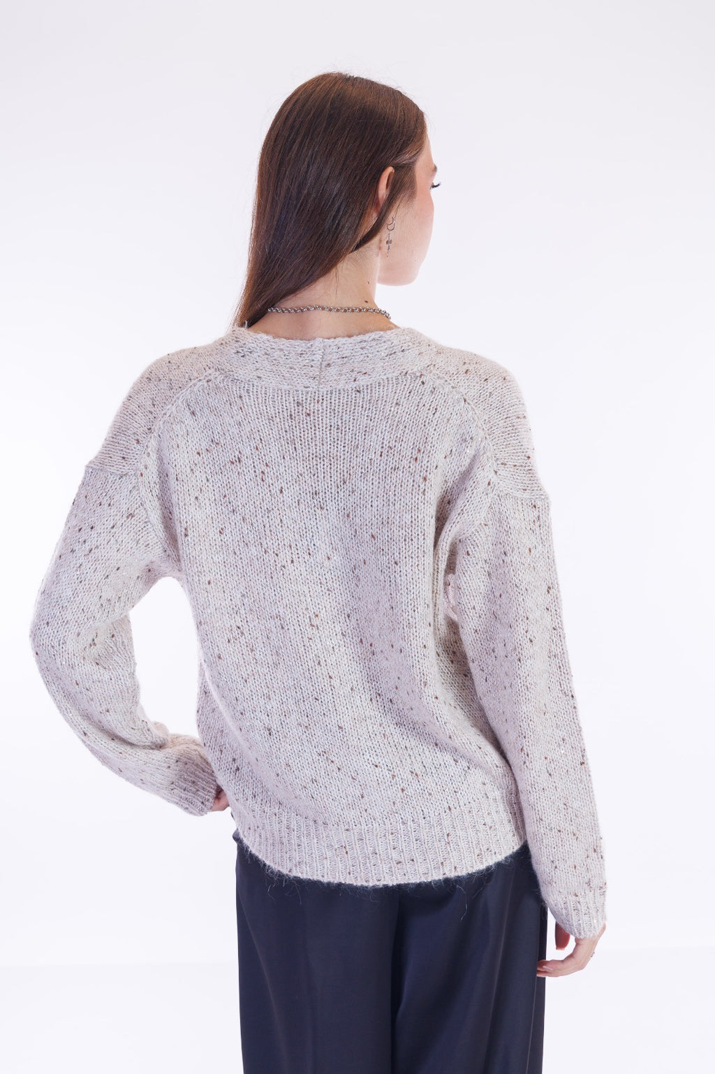 Cardigan bottoni paillettes