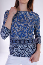 Maglia fantasia foglie