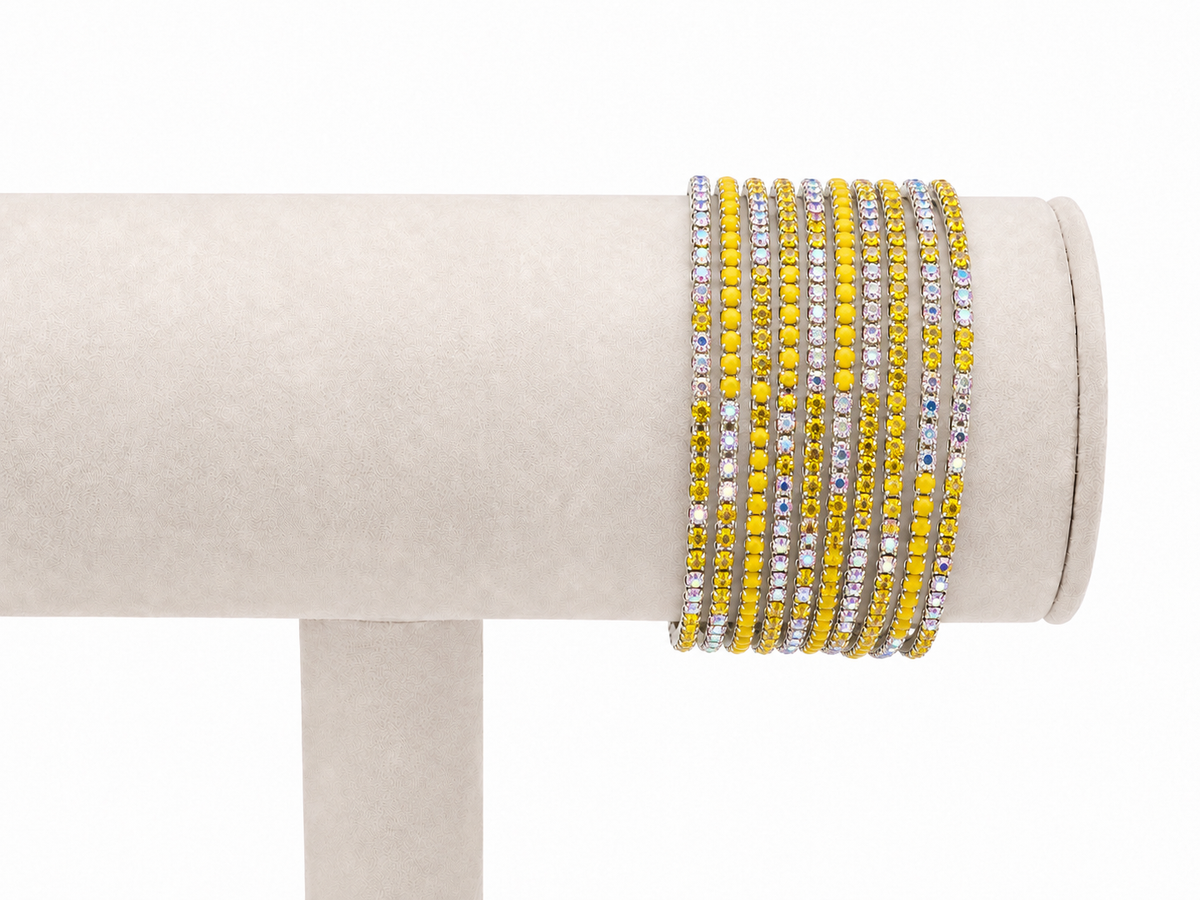 Bracciali multifilo strass
