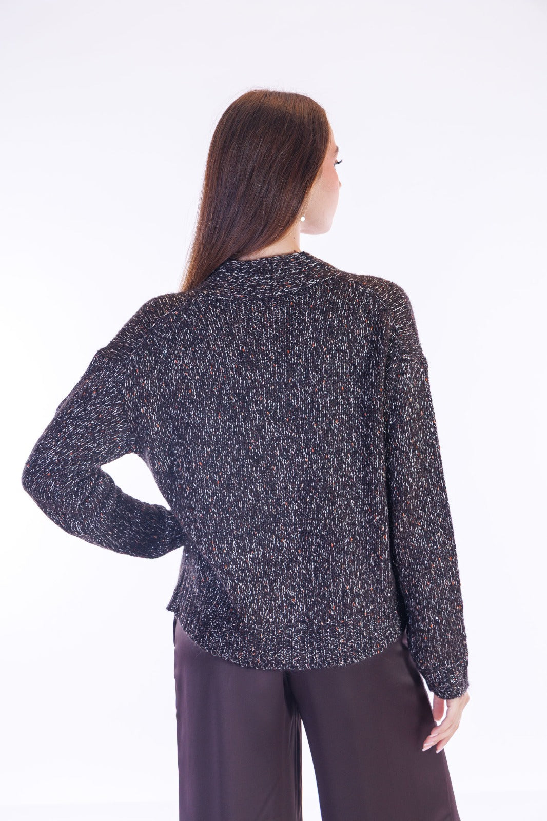 Cardigan bottoni paillettes