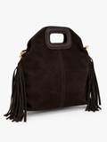 Borsa vera pelle suede