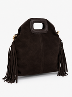 Borsa vera pelle suede