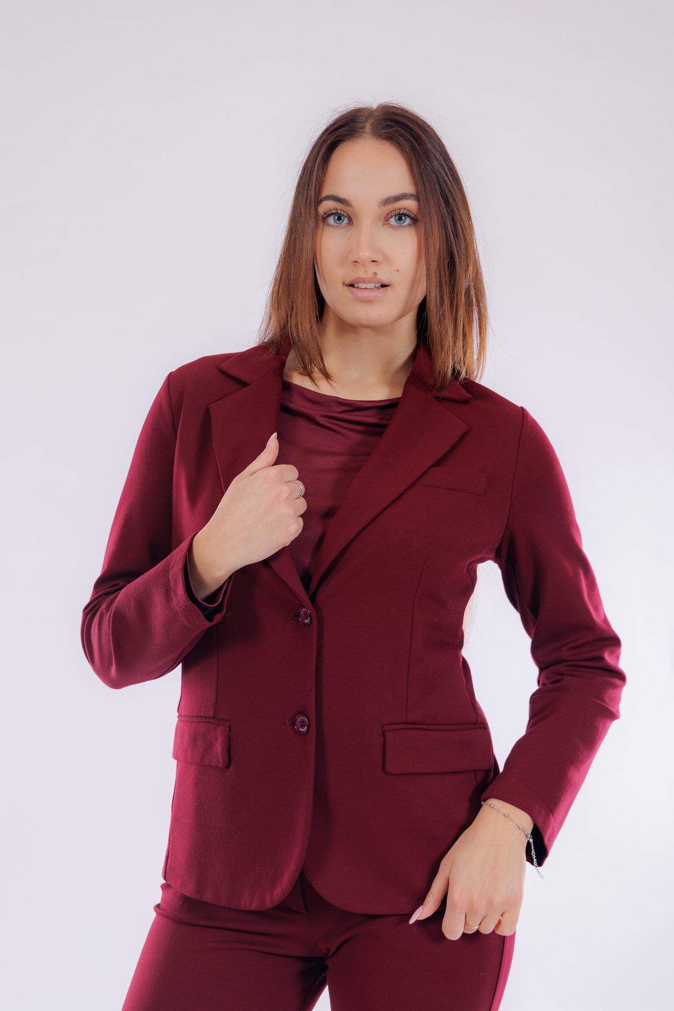 Pantalone punto milano risvolto