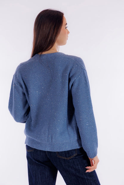Cardigan micro paillettes