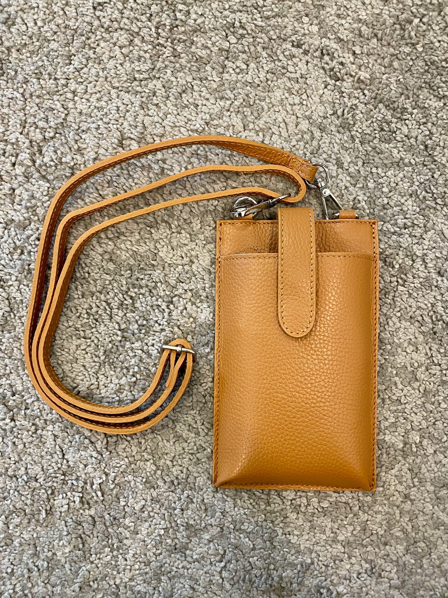 Porta cellulare vera pelle