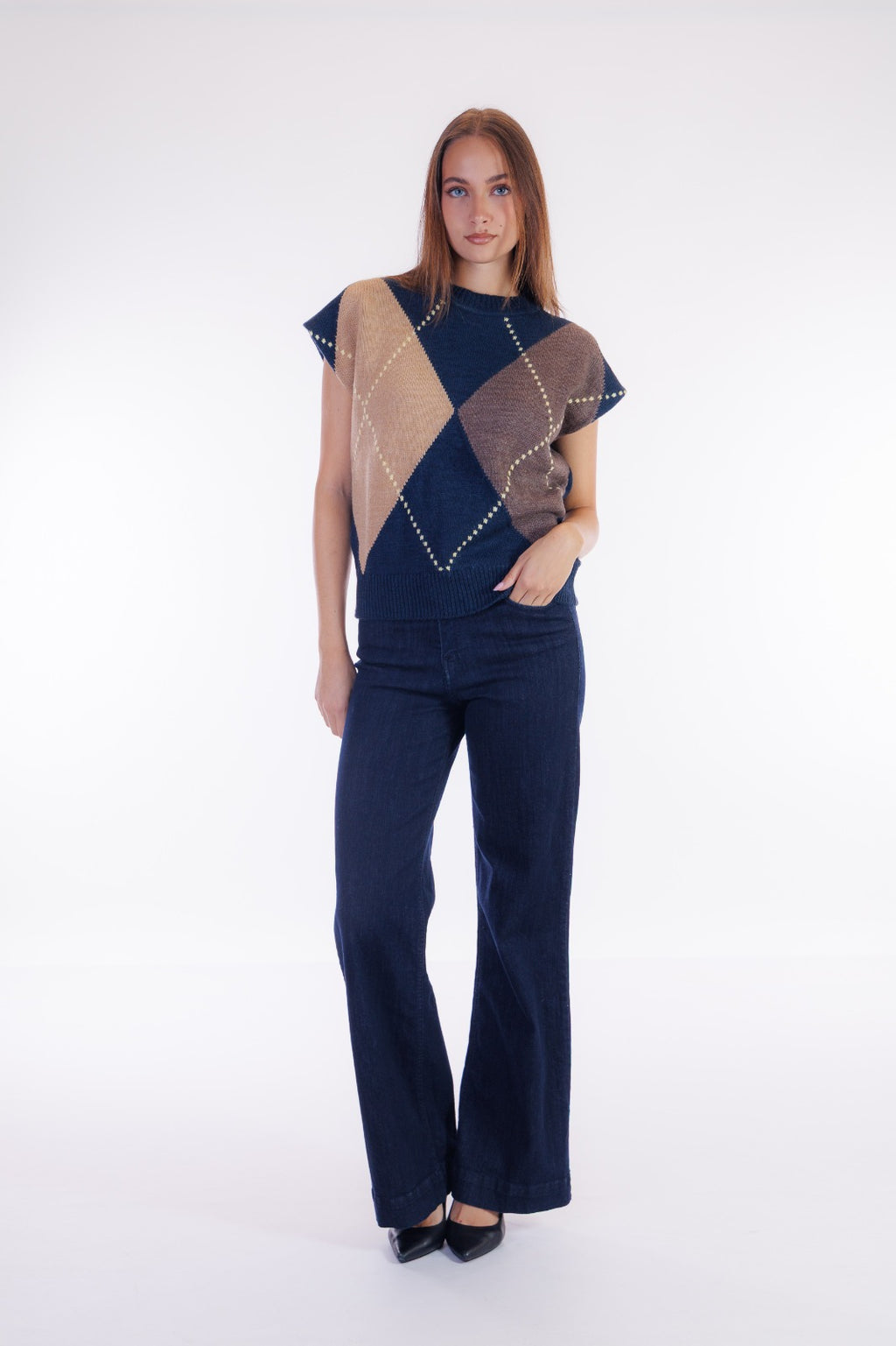 Maxi gilet con manicotti