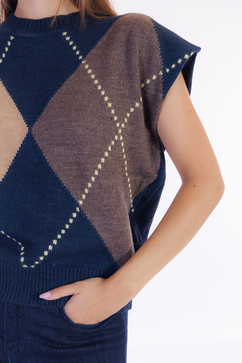Maxi gilet con manicotti