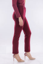 Pantalone punto milano risvolto