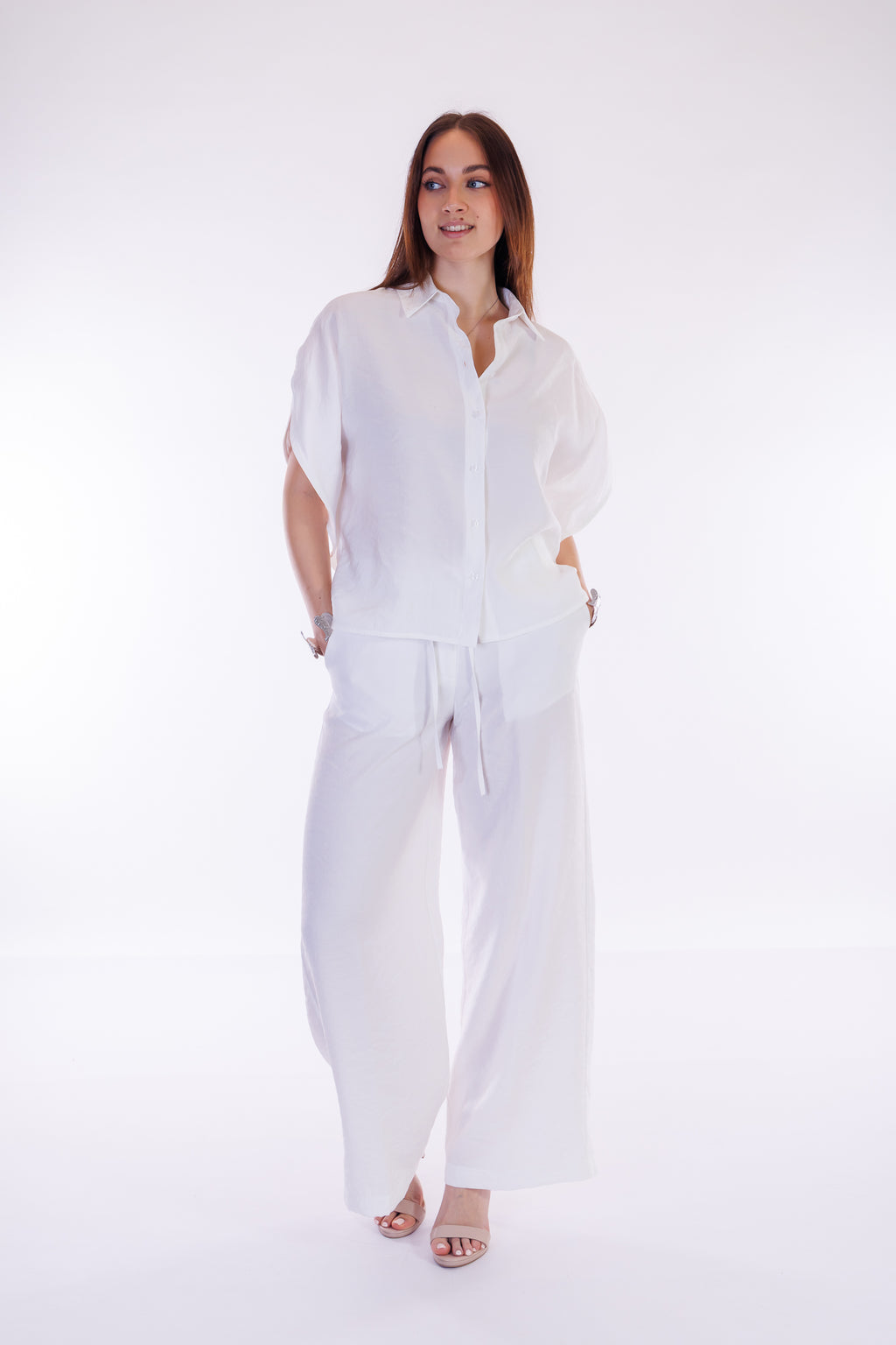 Pantalone largo modal