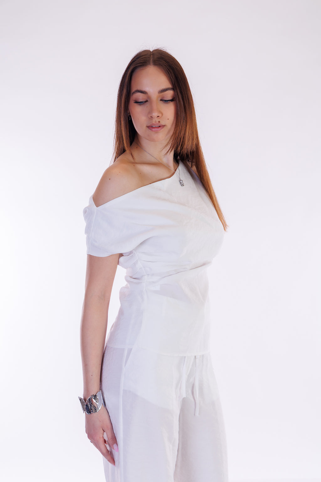 Pantalone largo modal
