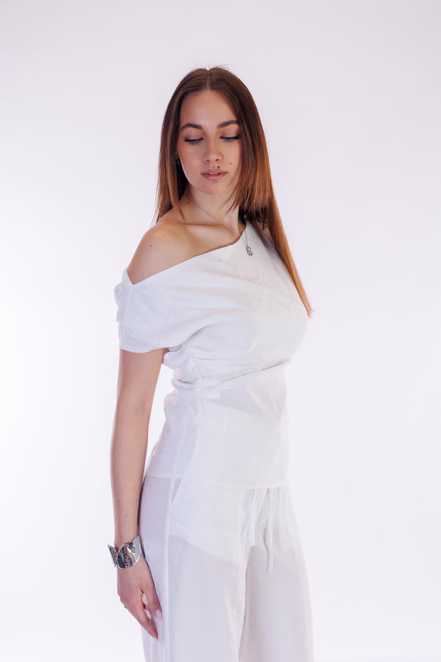Pantalone largo modal