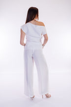 Pantalone largo modal