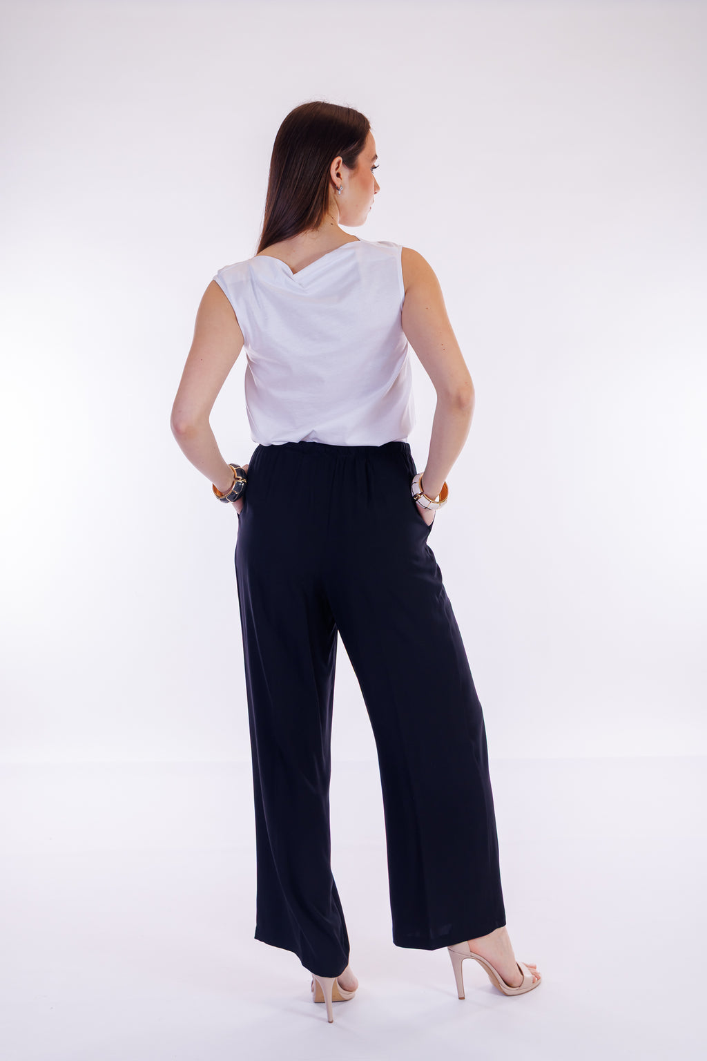 Pantalone ampio viscosa