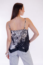 Top pizzo fantasia