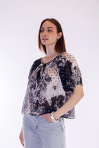 Blusa maniche a sbuffo