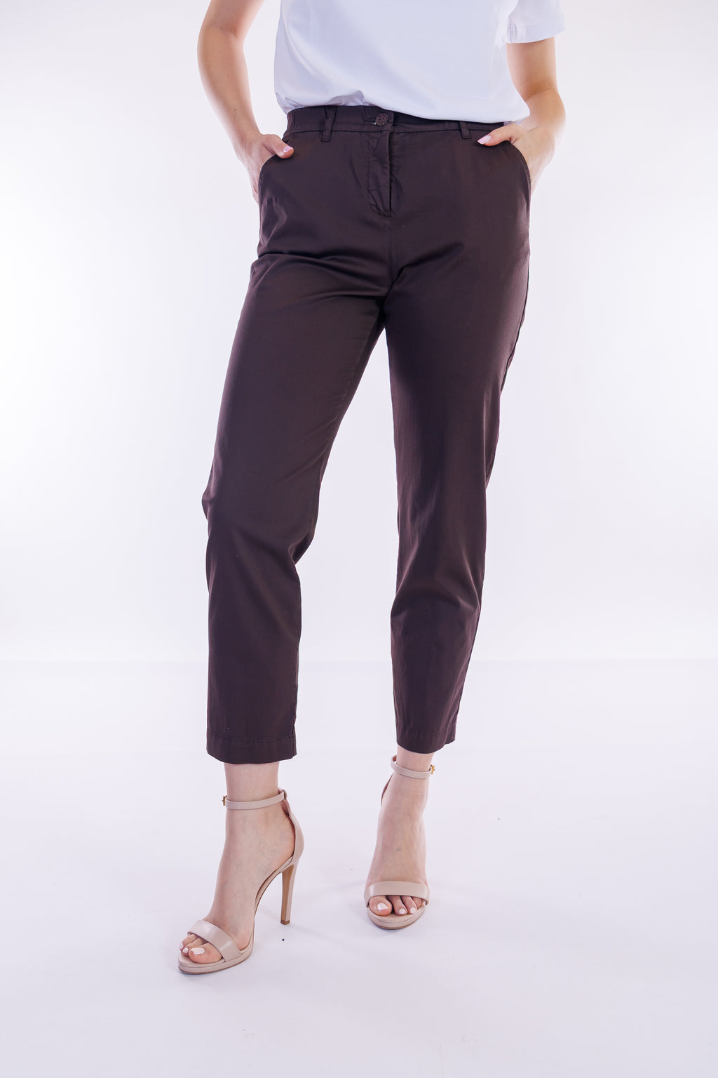 Pantalone slim cotone