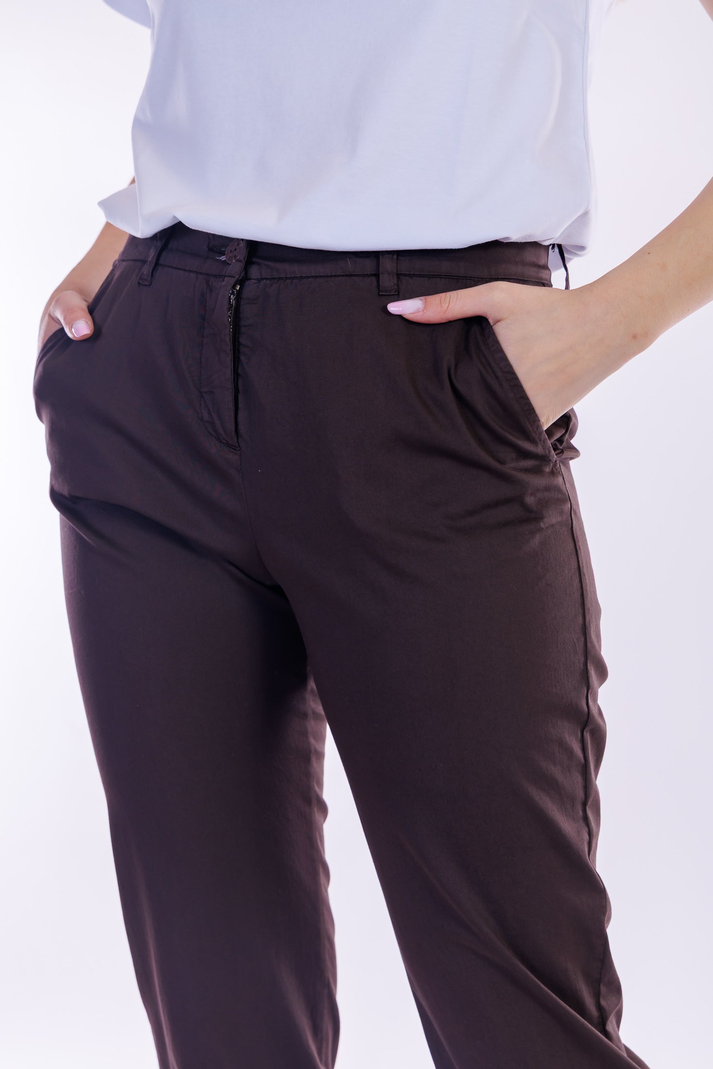 Pantalone slim cotone