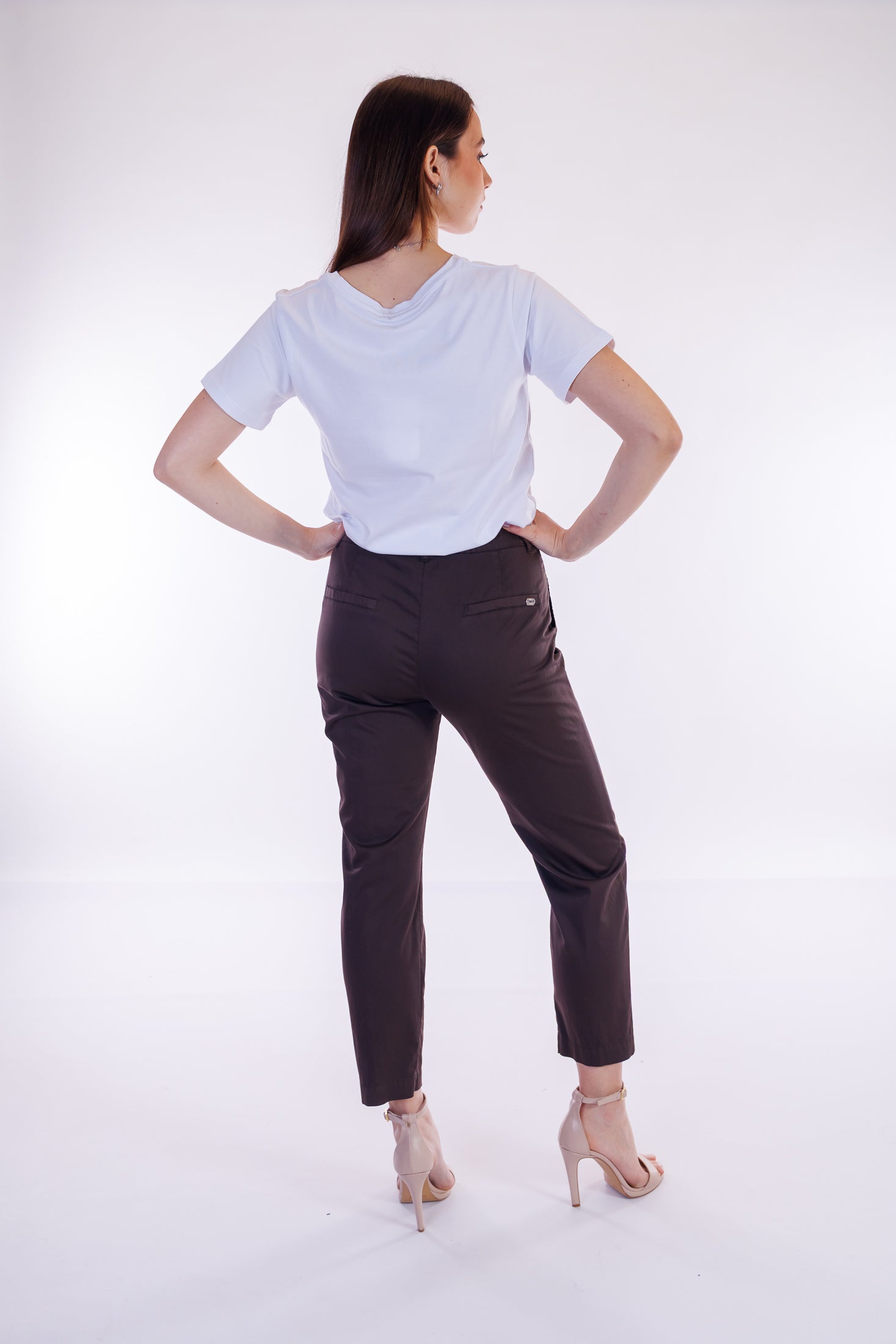 Pantalone slim cotone