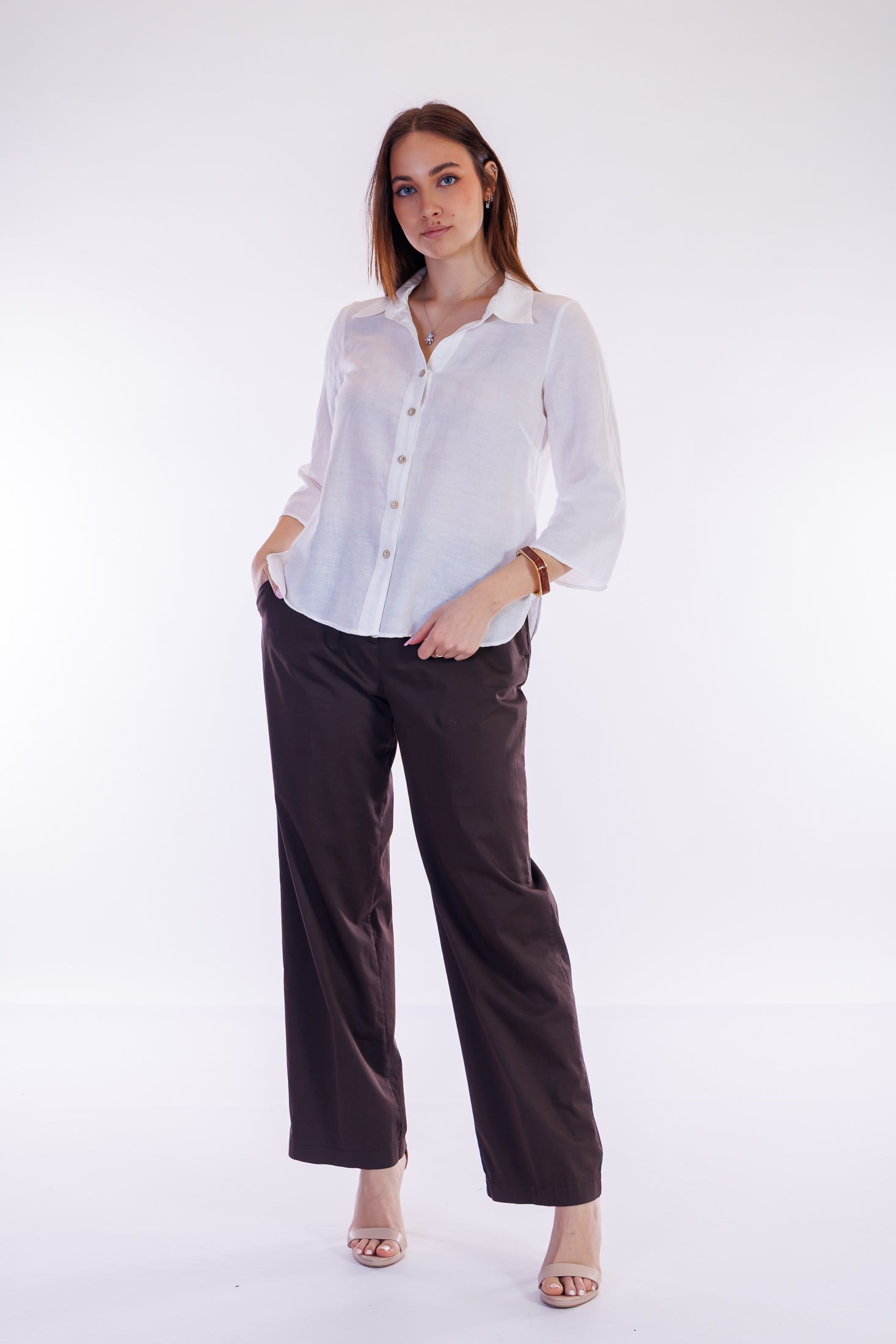 Pantalone ampio cotone