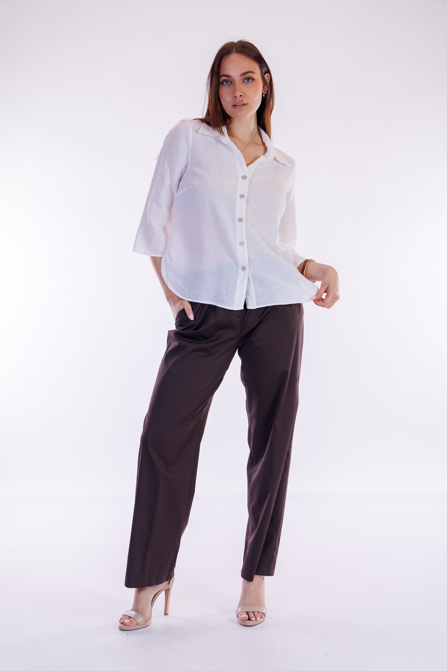 Pantalone ampio cotone