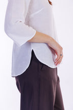 Camicia lino e cotone