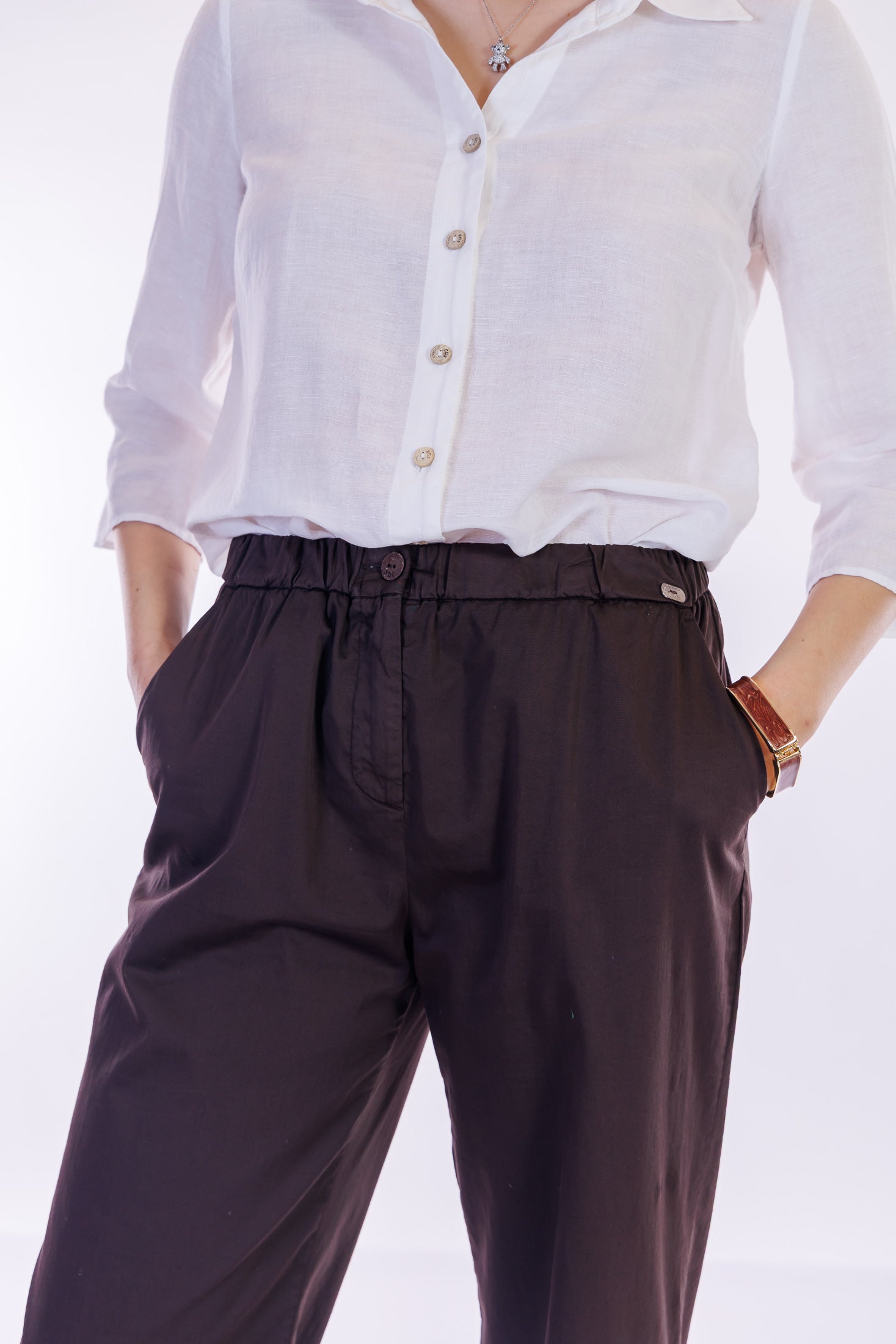 Pantalone ampio cotone