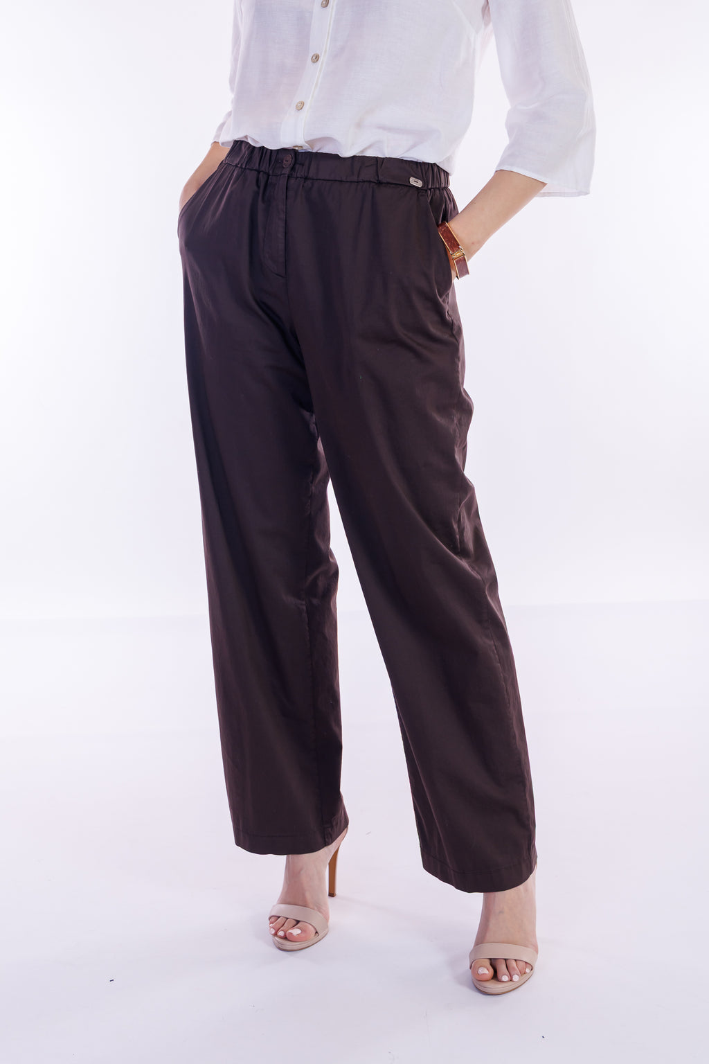 Pantalone ampio cotone