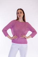 Maglia traforata cotone