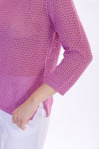 Maglia traforata cotone
