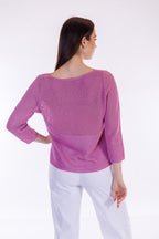 Maglia traforata cotone