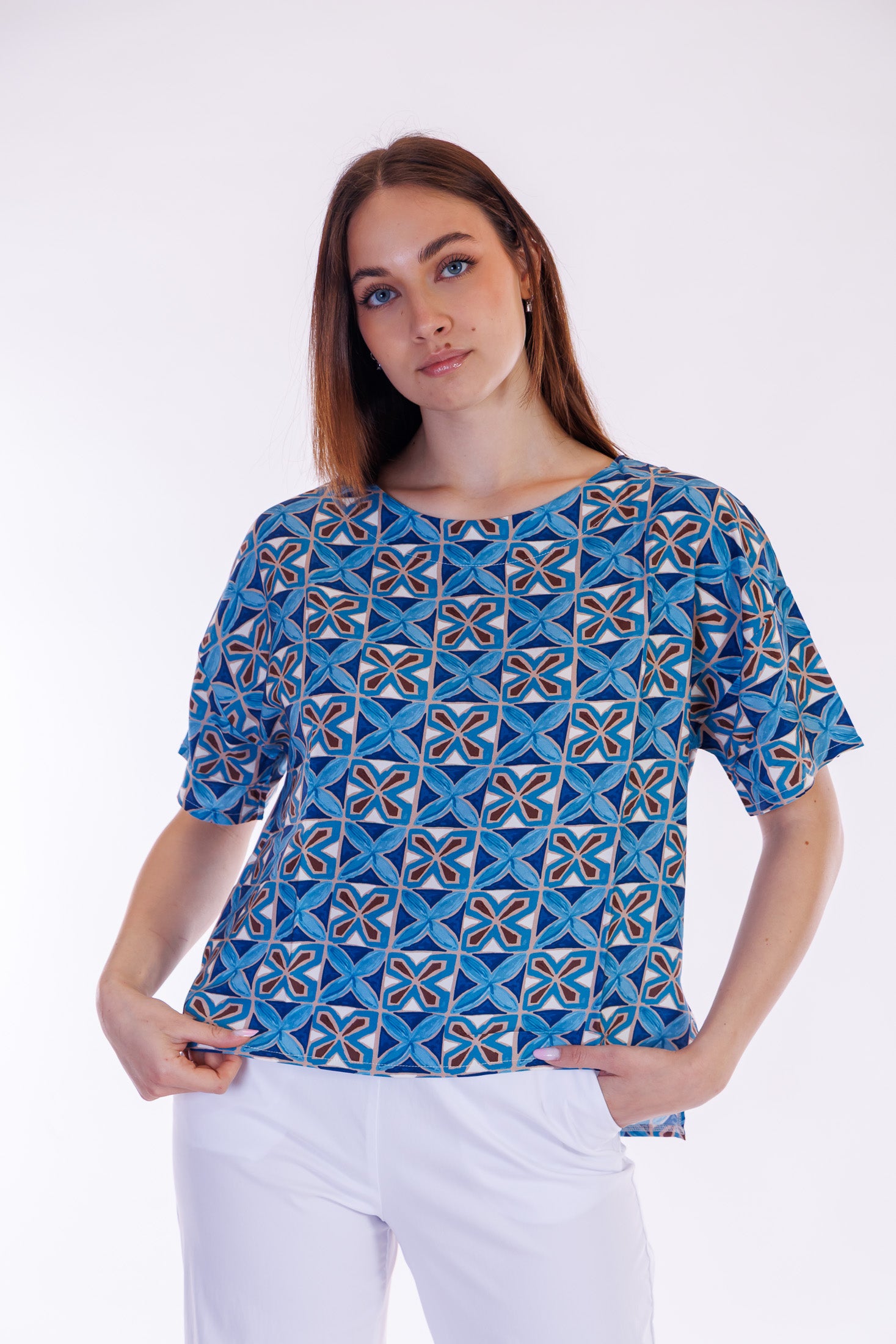 Blusa fantasia maioliche