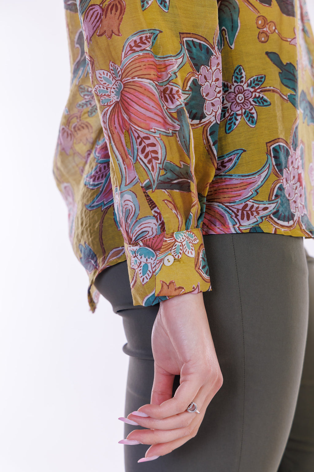 Camicia coreana floreale