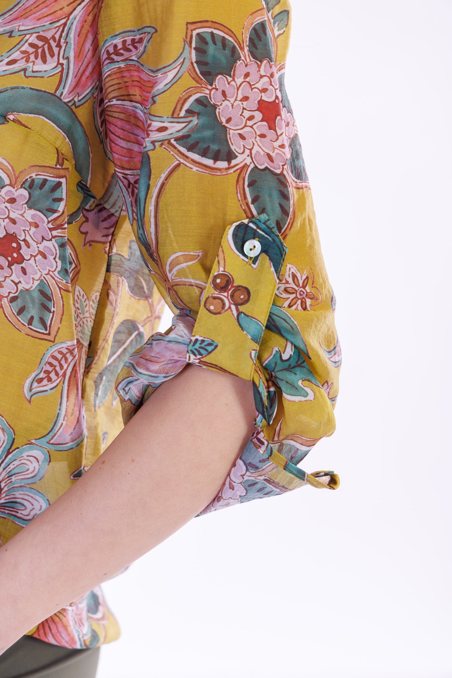 Camicia coreana floreale