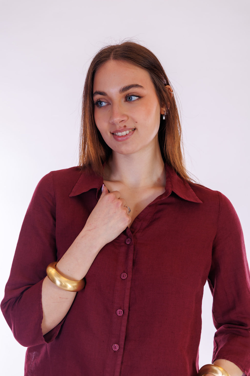 Camicia lino e cotone