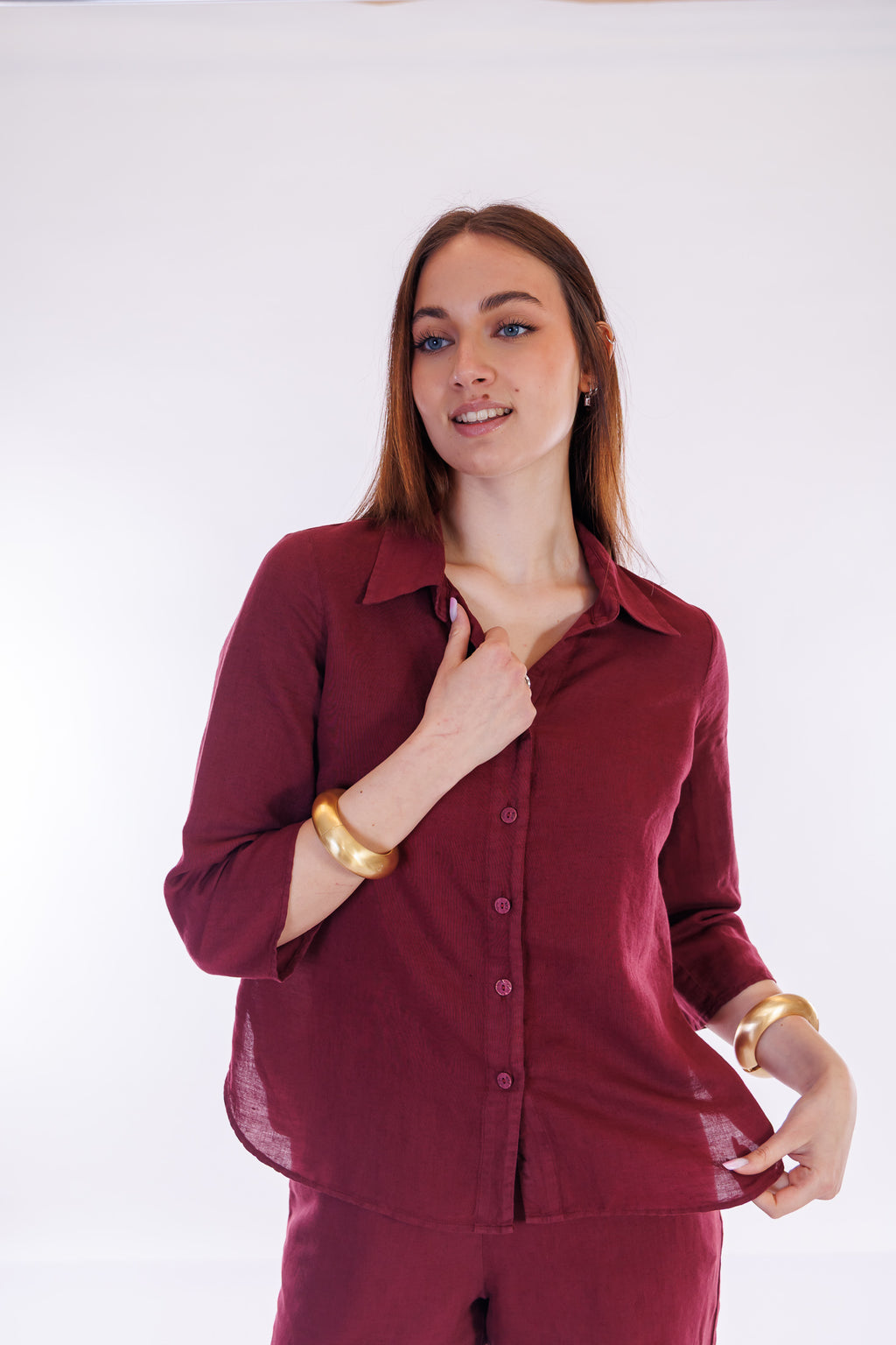 Camicia lino e cotone