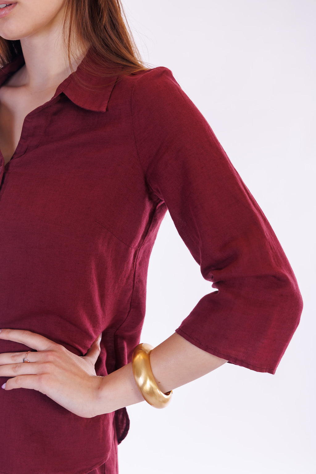 Camicia lino e cotone