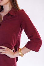 Camicia lino e cotone