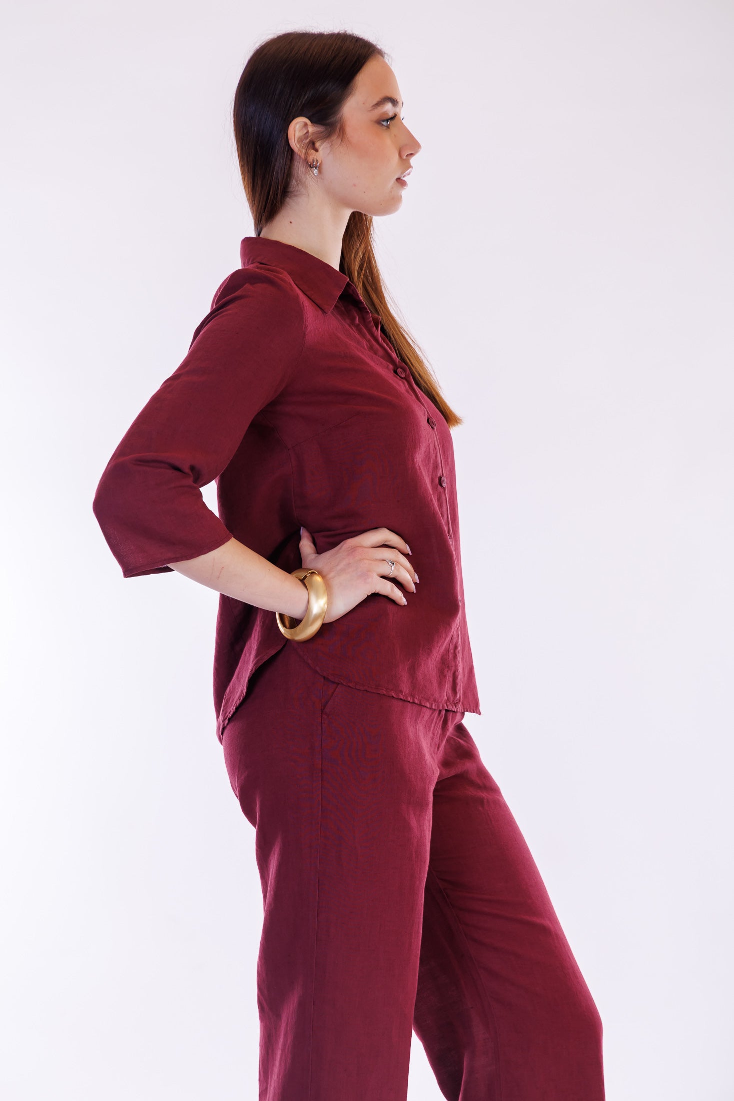 Camicia lino e cotone