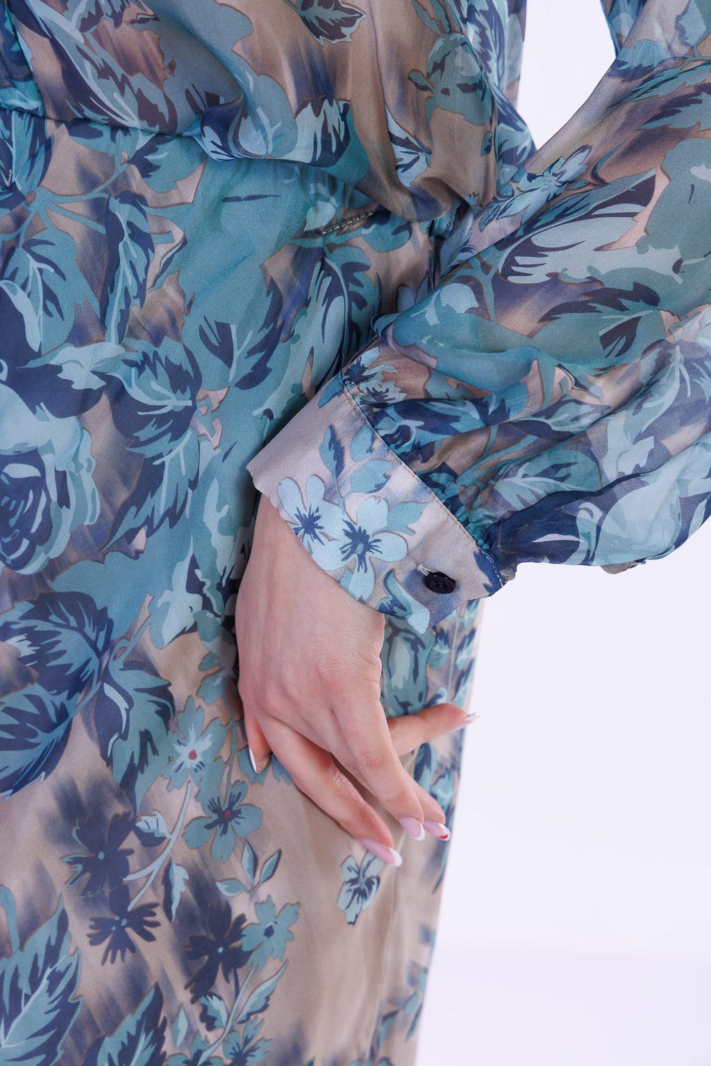 Camicia fiori m. Seta