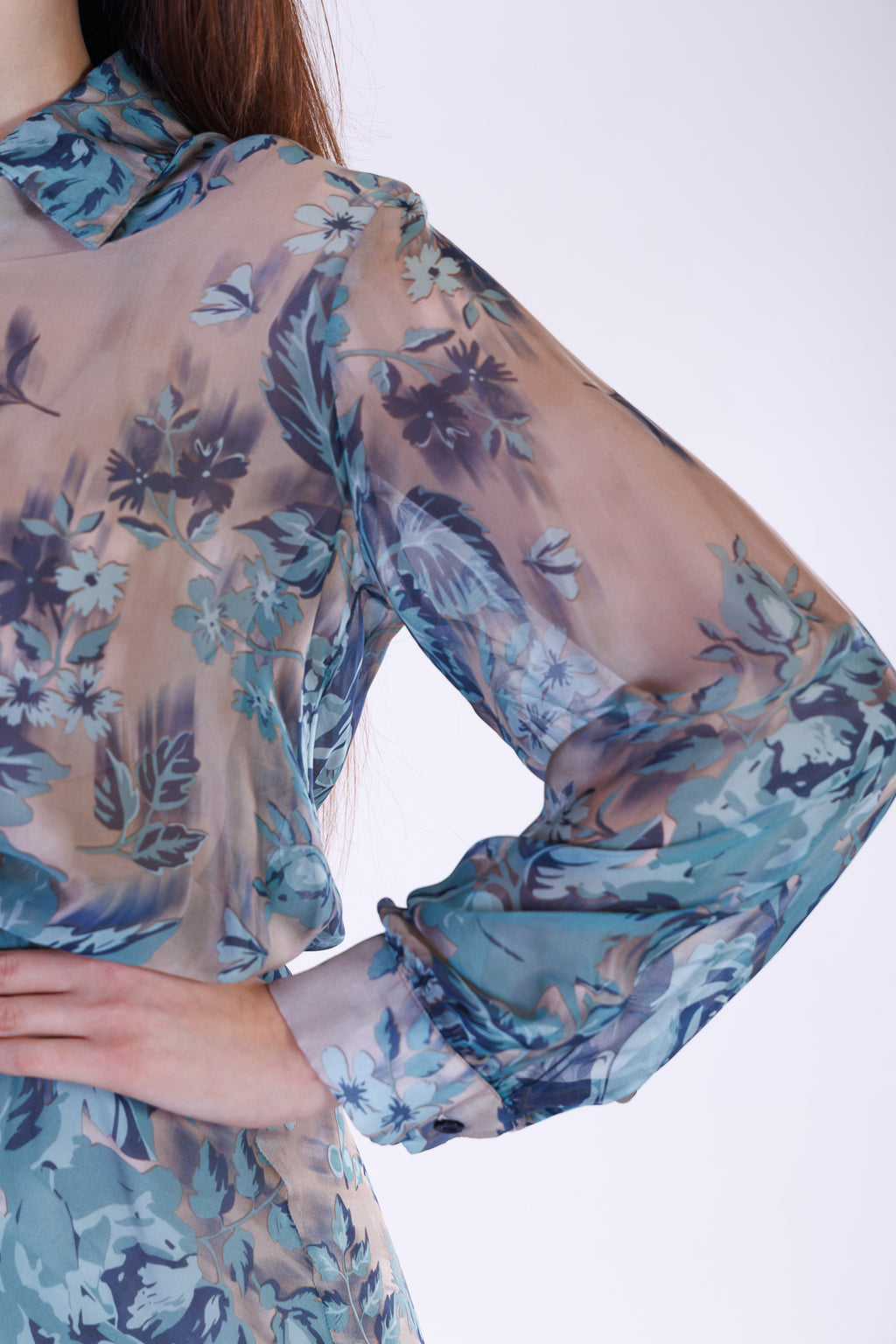 Camicia fiori m. Seta