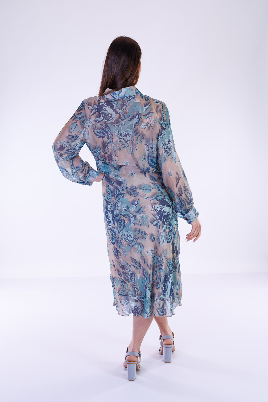 Camicia fiori m. Seta