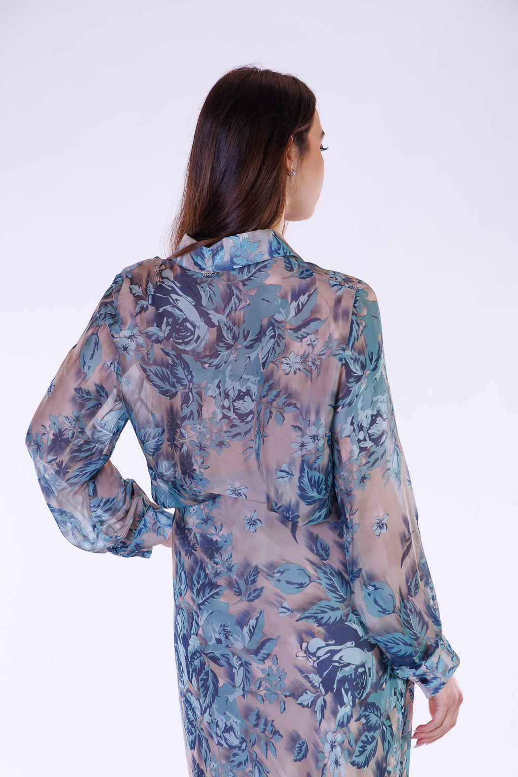 Camicia fiori m. Seta