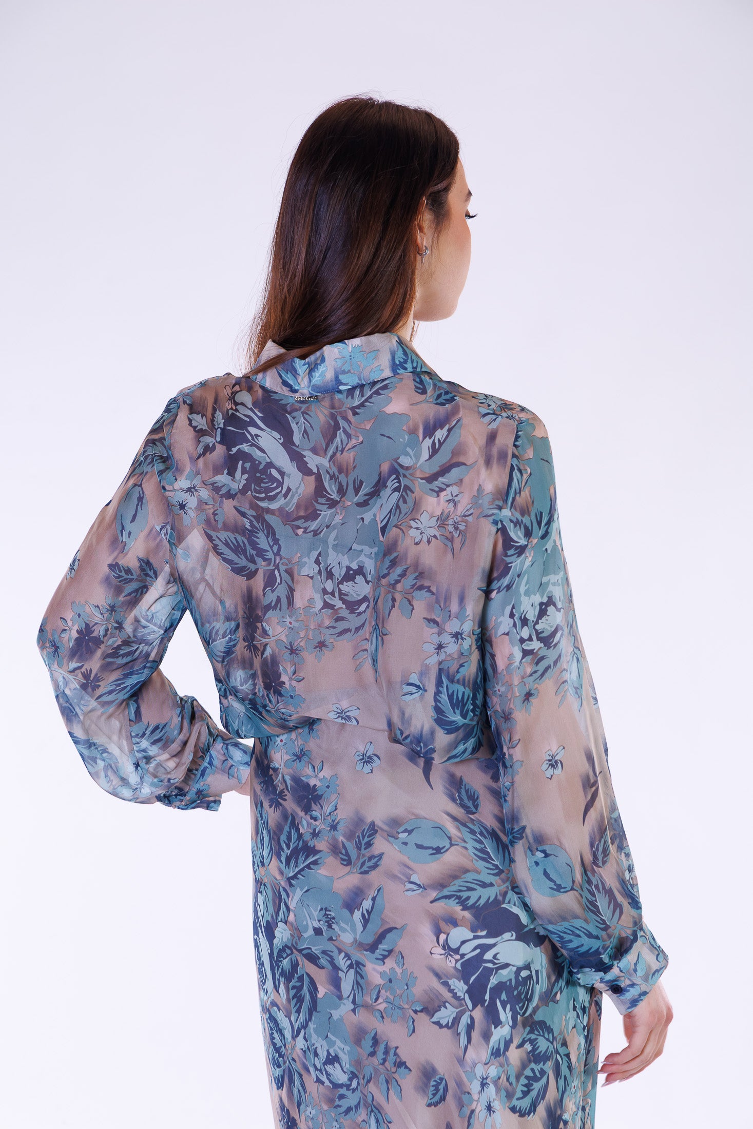 Camicia fiori m. Seta