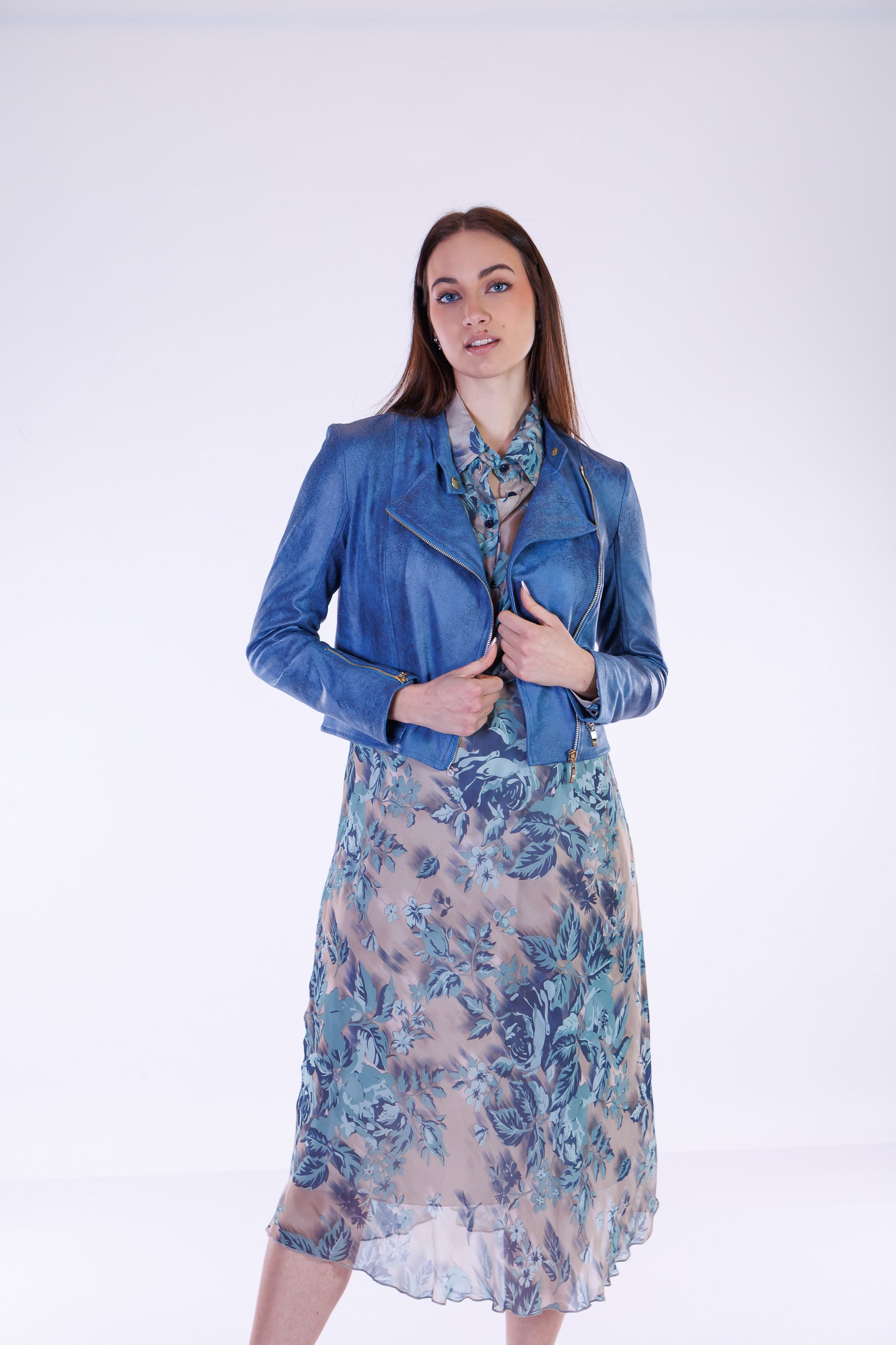 Camicia fiori m. Seta